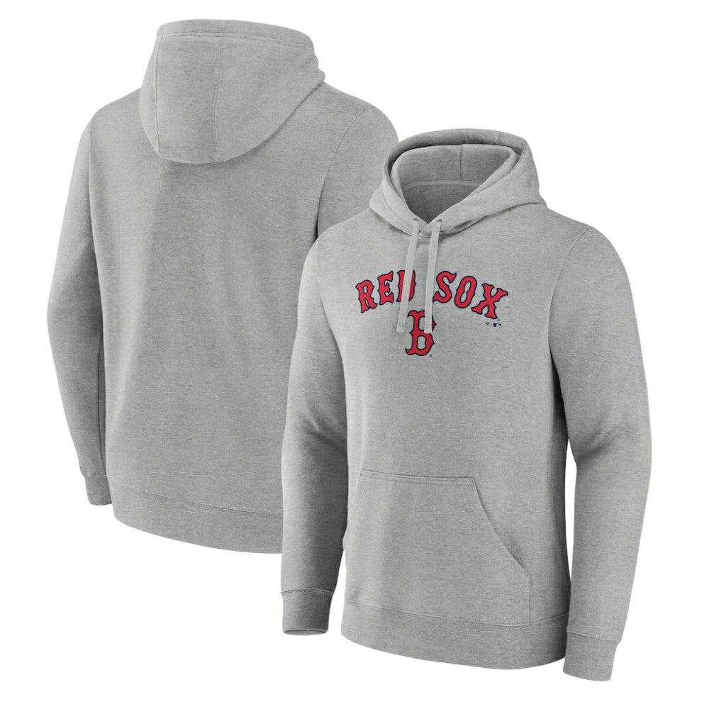 Boston Red Sox Team Lockup Hoodie Gray