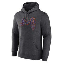New York Mets Team Lockup Hoodie Charcoal