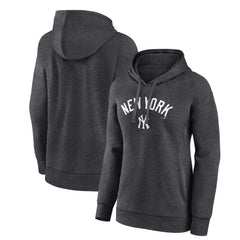 New York Yankees Women's Team Lockup Hoodie Charcoal