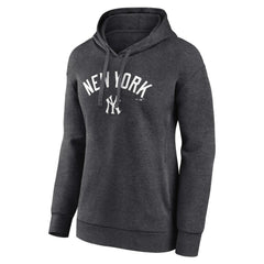 New York Yankees Women's Team Lockup Hoodie Charcoal