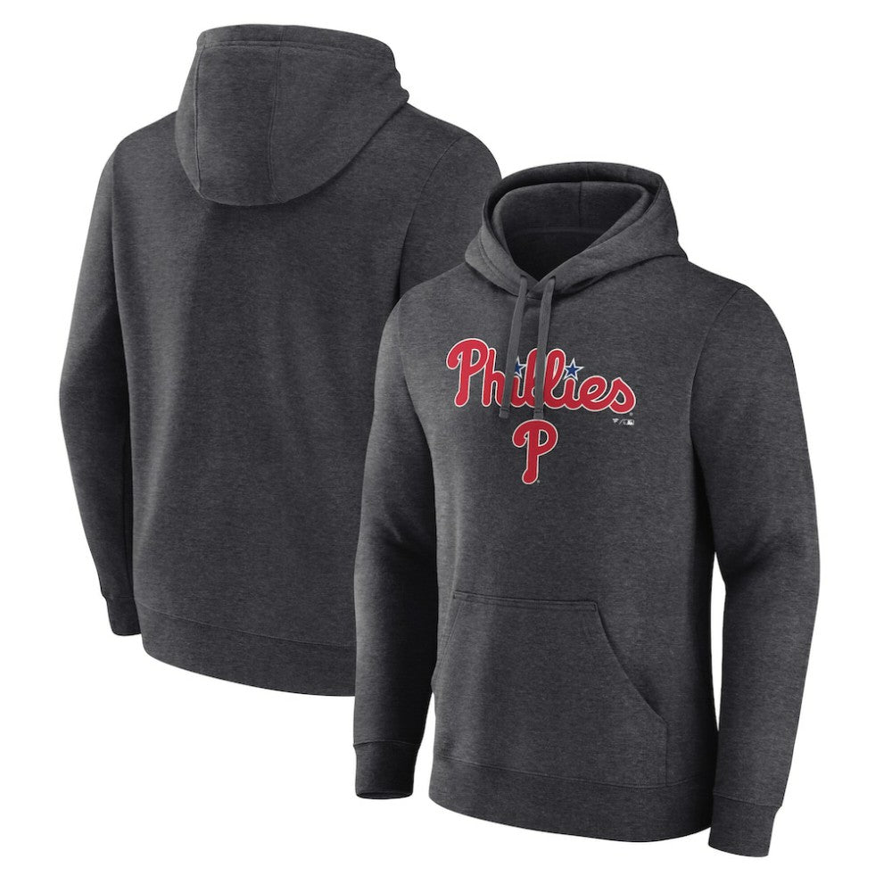 Philadelphia Phillies Team Lockup Hoodie Charcoal