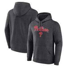Philadelphia Phillies Team Lockup Hoodie Charcoal