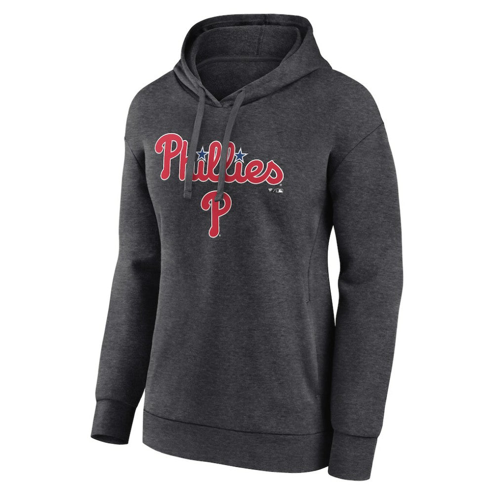 Philadelphia Phillies Women's Team Lockup Hoodie Charcoal