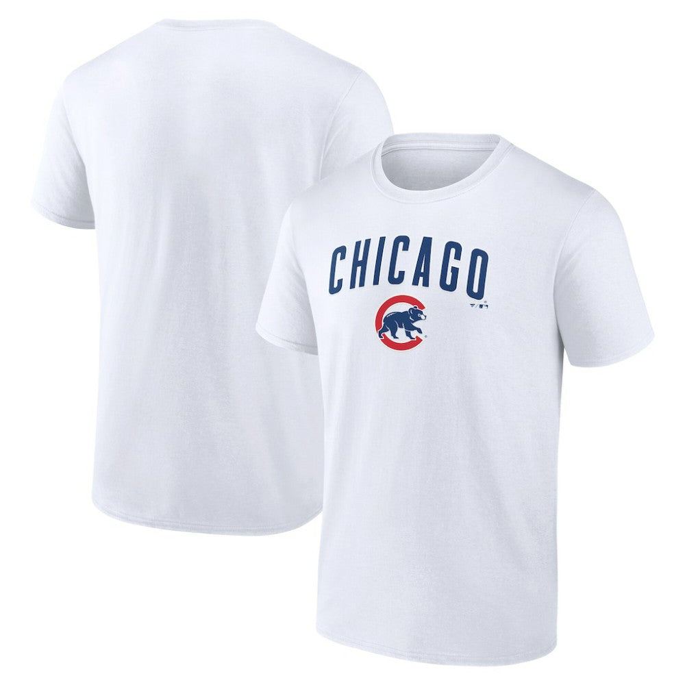 Chicago Cubs Team Lockup T-Shirt White