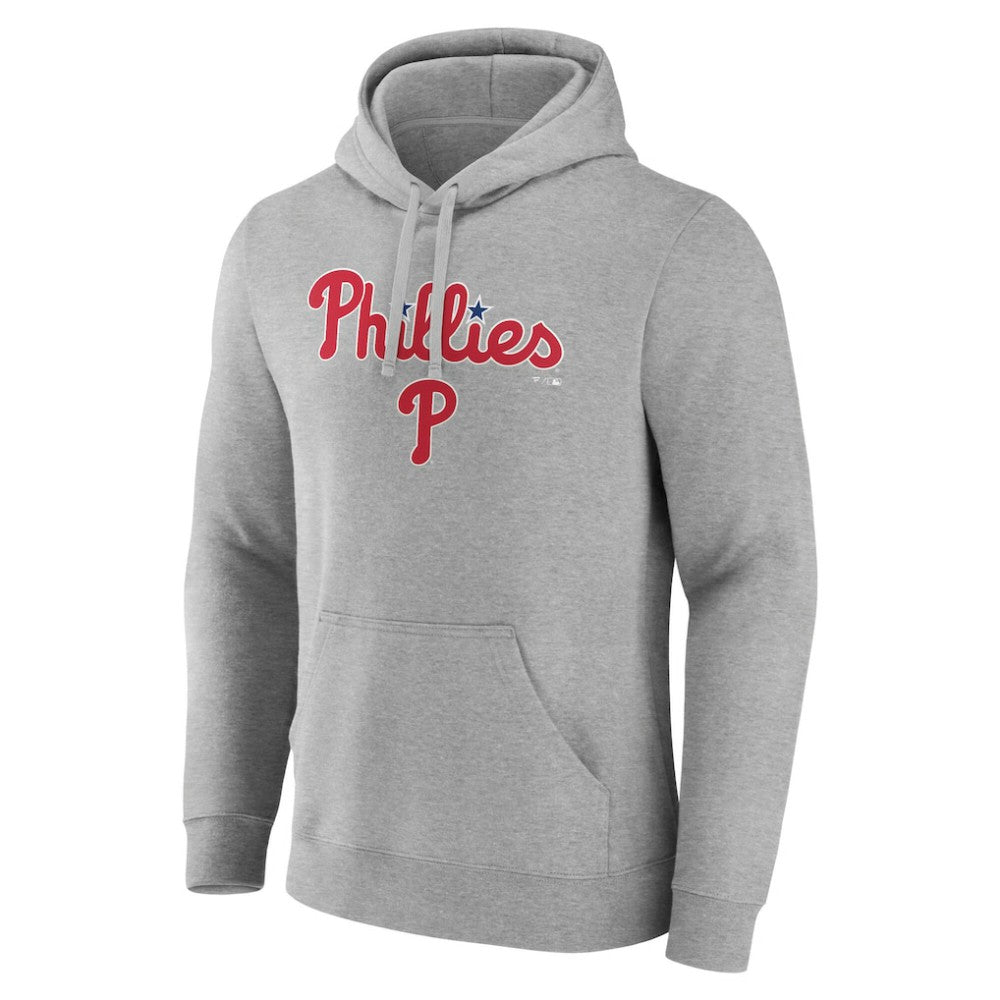Philadelphia Phillies Team Lockup Hoodie Gray