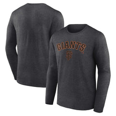 San Francisco Giants Team Lockup Long Sleeve T-Shirt Charcoal