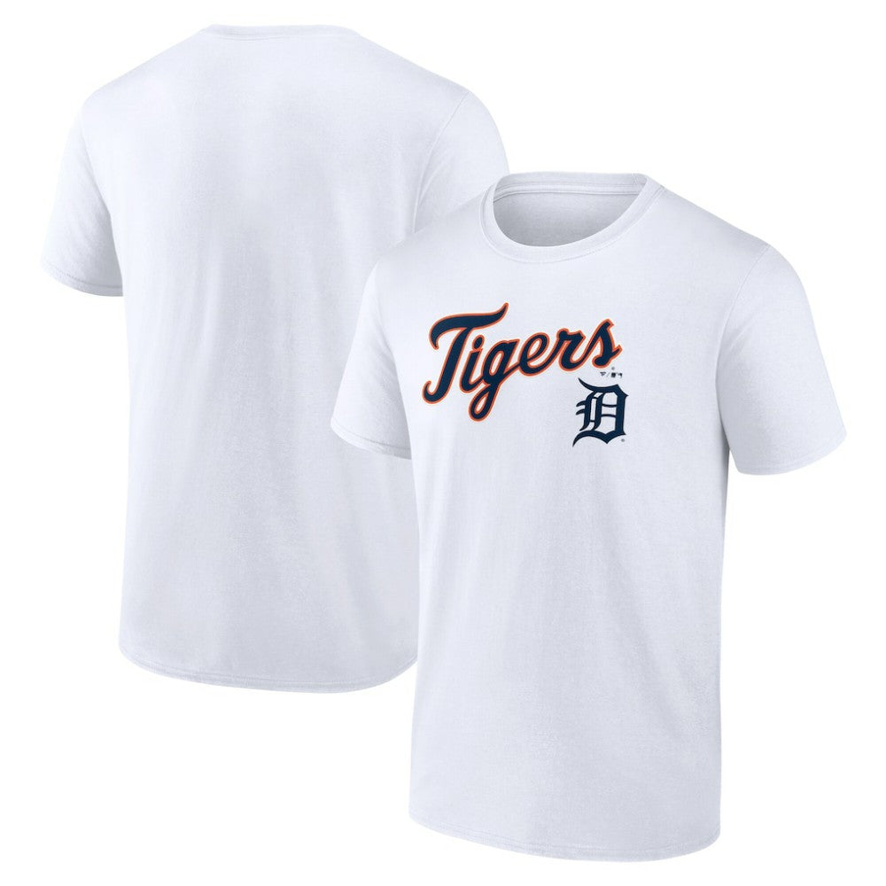 Detroit Tigers Team Lockup T-Shirt White