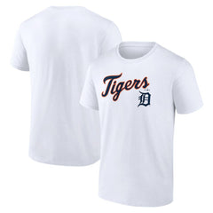 Detroit Tigers Team Lockup T-Shirt White