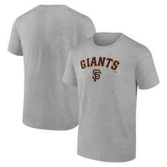 San Francisco Giants Team Lockup T-Shirt Heather Gray