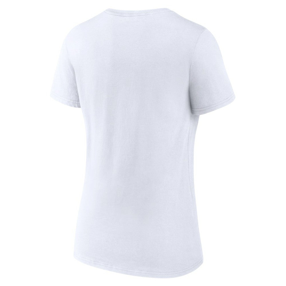 San Francisco Giants Women's Team Lockup V-Neck T-Shirt White
