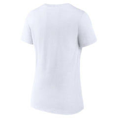 San Francisco Giants Women's Team Lockup V-Neck T-Shirt White