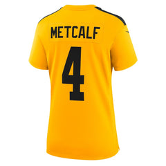 DK Metcalf Pittsburgh Steelers Women's Alternate 1933 Throwback Game Jersey - Gold