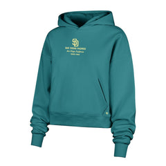 San Diego Padres Women's Contemporary Basics Anderson Foundation Hoodie Teal | 47 brand