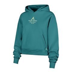 Atlanta Braves Women's Contemporary Basics Anderson Foundation Hoodie Teal | 47 brand
