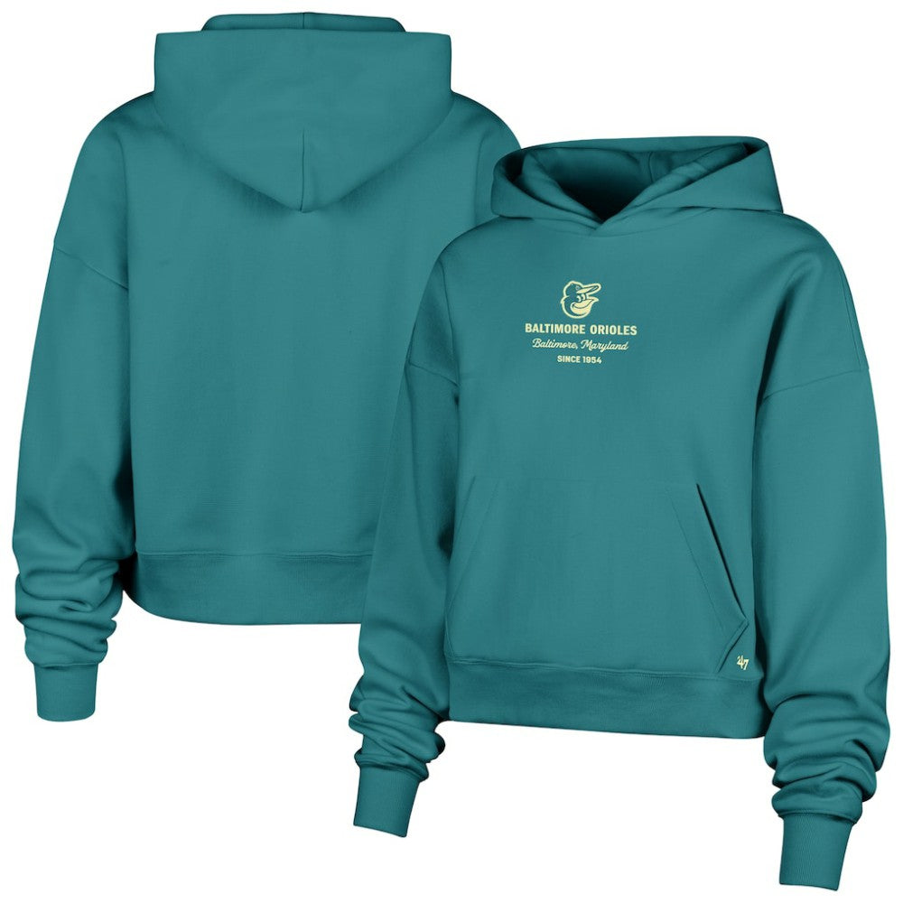 Baltimore Orioles Women's Contemporary Basics Anderson Foundation Hoodie Teal | 47 brand