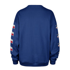 Texas Rangers Women's Trendy Team Go Big Oversized Sweatshirt Royal | 47 brand
