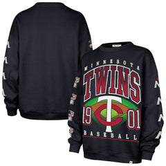 Minnesota Twins Women's Trendy Team Go Big Oversized Sweatshirt Navy | 47 brand