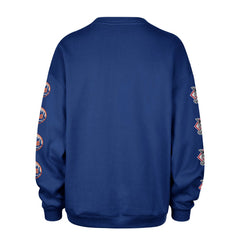 New York Mets Women's Trendy Team Go Big Oversized Sweatshirt Royal | 47 brand