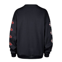 Atlanta Braves Women's Trendy Team Go Big Oversized Sweatshirt Navy | 47 brand
