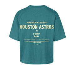 Houston Astros Women's Contemporary Basics Leon City T-Shirt Teal | 47 brand