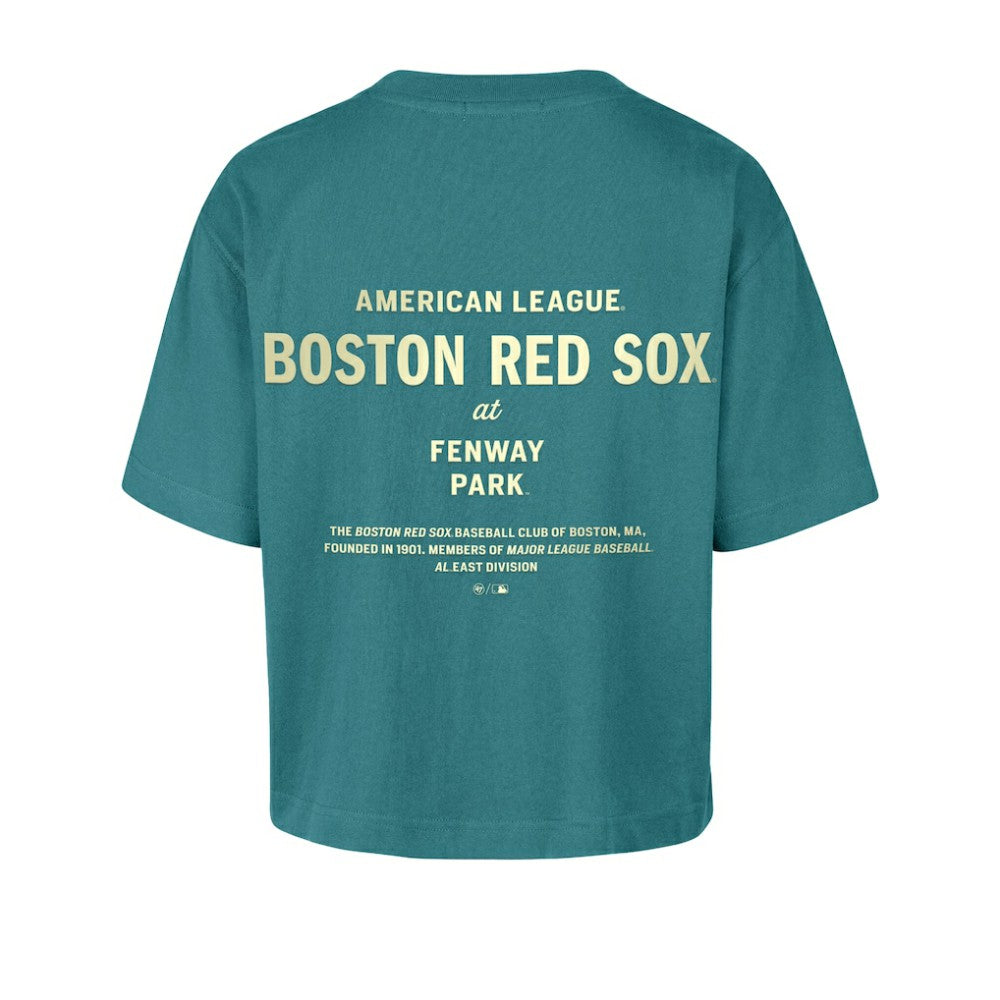 Boston Red Sox Women's Contemporary Basics Leon City T-Shirt Teal | 47 brand