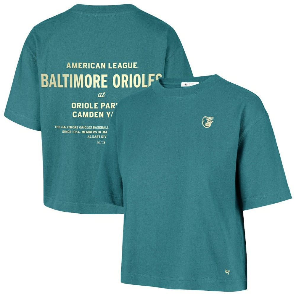 Baltimore Orioles Women's Contemporary Basics Leon City T-Shirt Teal | 47 brand