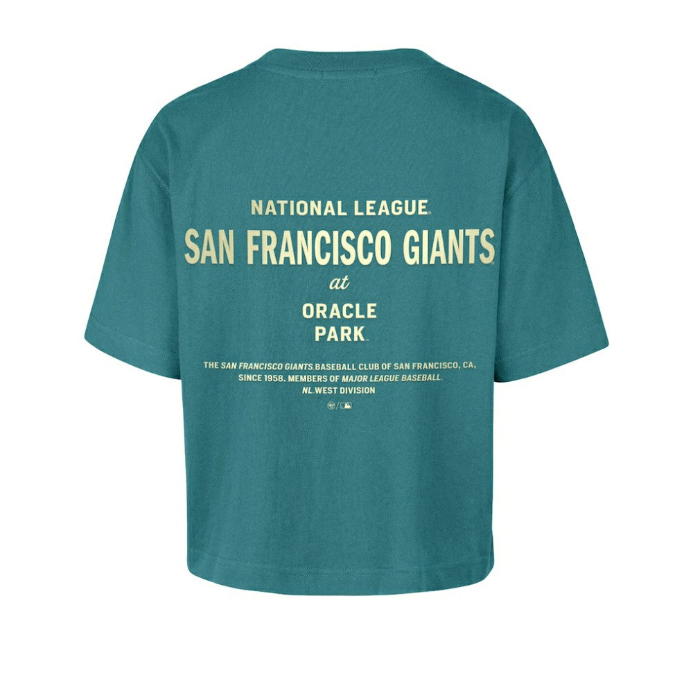 San Francisco Giants Women's Contemporary Basics Leon City T-Shirt Teal | 47 brand