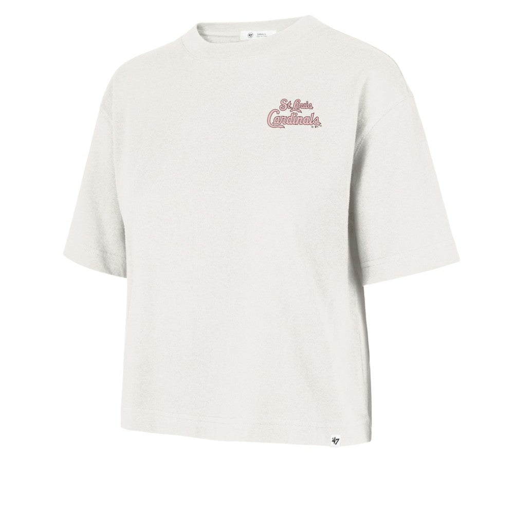 St. Louis Cardinals Women's Love Letter Reed City T-Shirt Cream | 47 brand