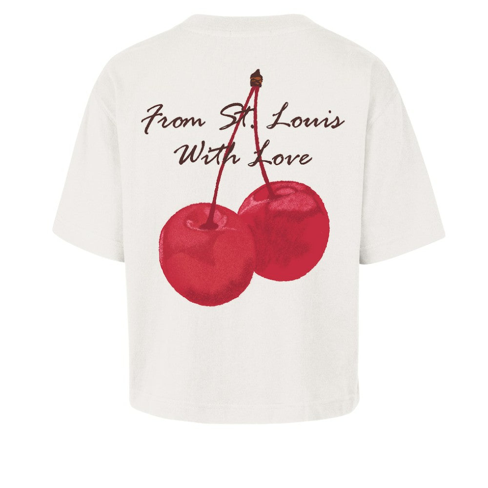St. Louis Cardinals Women's Love Letter Reed City T-Shirt Cream | 47 brand