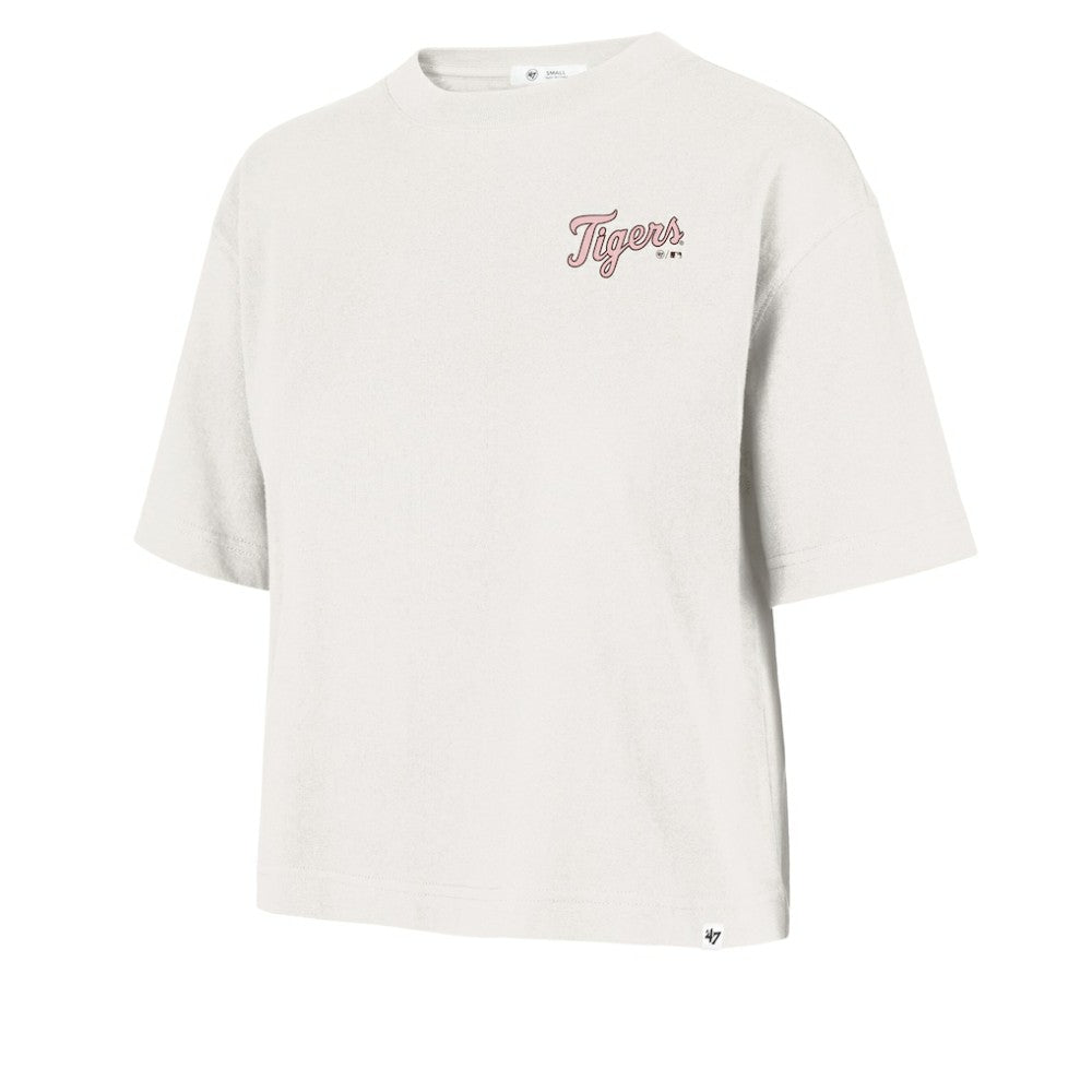 Detroit Tigers Women's Love Letter Reed City T-Shirt Cream | 47 brand