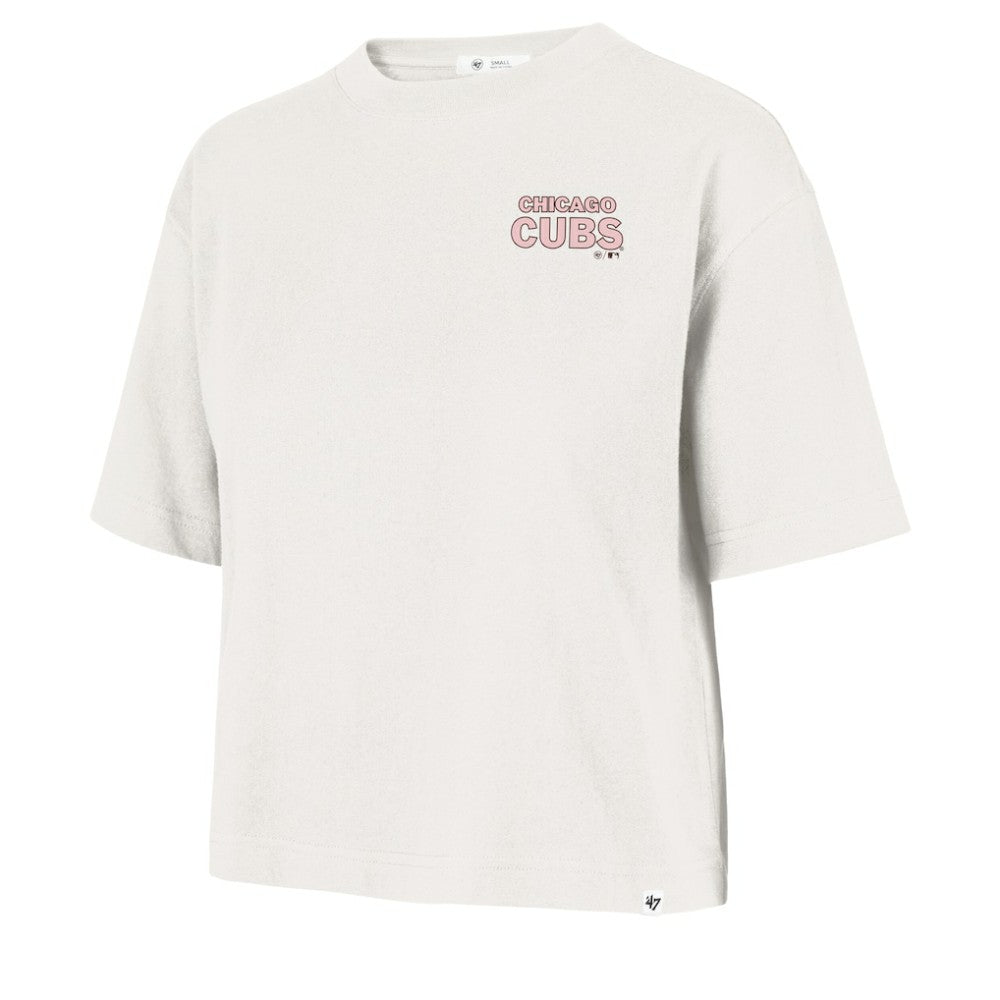 Chicago Cubs Women's Love Letter Reed City T-Shirt Cream | 47 brand