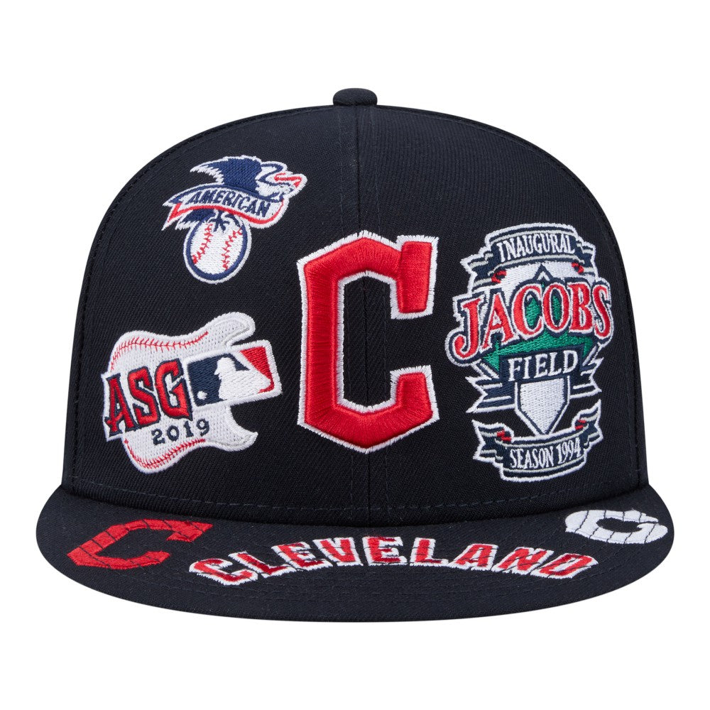 Cleveland Guardians All Over 59FIFTY Fitted Hat Navy | New Era
