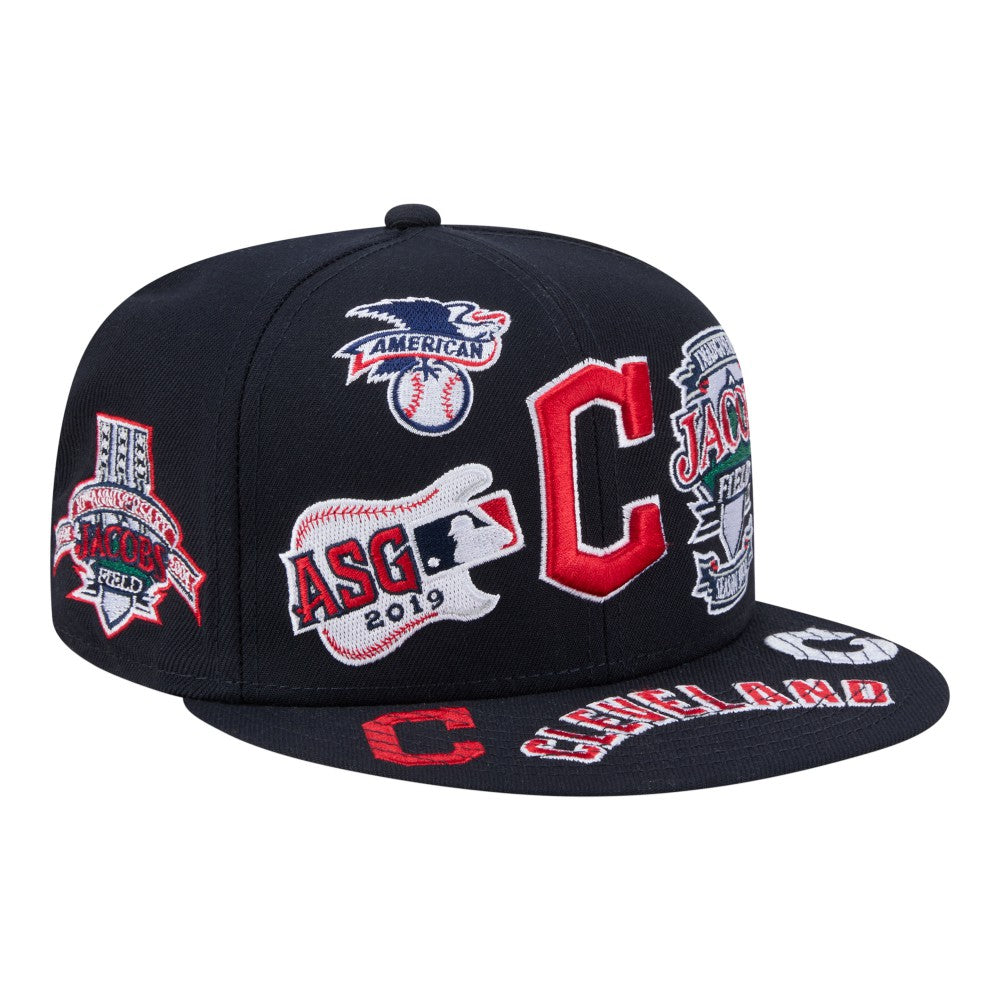Cleveland Guardians All Over 59FIFTY Fitted Hat Navy | New Era