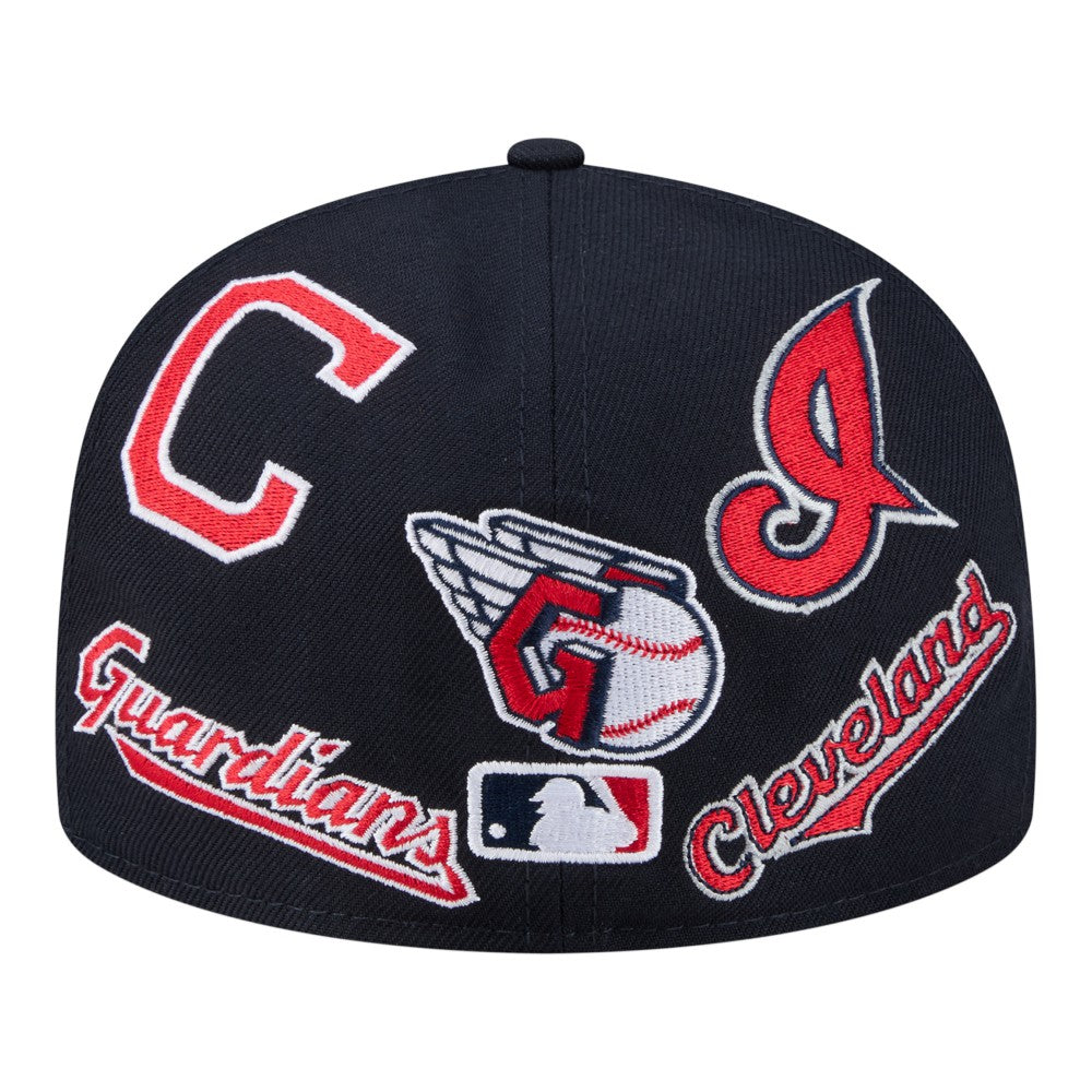 Cleveland Guardians All Over 59FIFTY Fitted Hat Navy | New Era