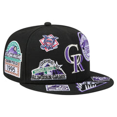 Colorado Rockies All Over 59FIFTY Fitted Hat Black | New Era