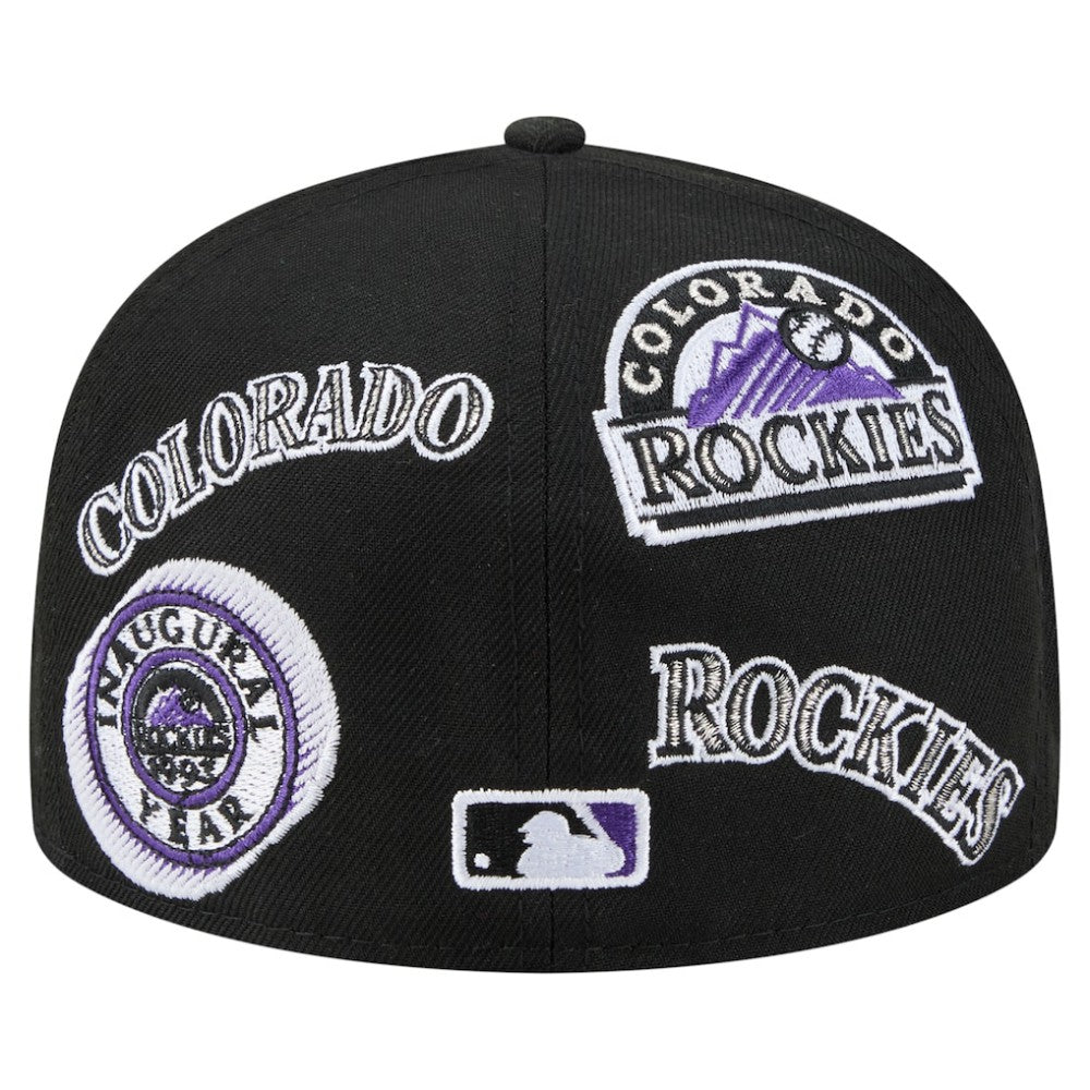 Colorado Rockies All Over 59FIFTY Fitted Hat Black | New Era