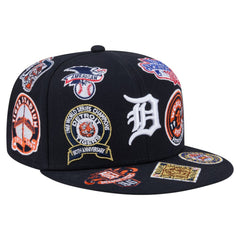 Detroit Tigers All Over 59FIFTY Fitted Hat Navy | New Era