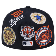 Detroit Tigers All Over 59FIFTY Fitted Hat Navy | New Era