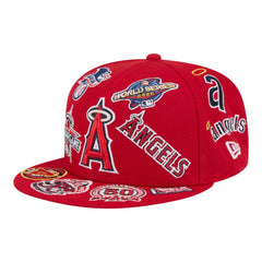 Los Angeles Angels All Over 59FIFTY Fitted Hat Red | New Era