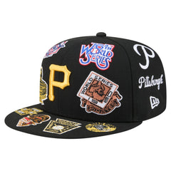 Pittsburgh Pirates All Over 59FIFTY Fitted Hat Black | New Era