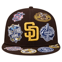 San Diego Padres All Over 59FIFTY Fitted Hat Brown | New Era