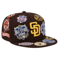 San Diego Padres All Over 59FIFTY Fitted Hat Brown | New Era