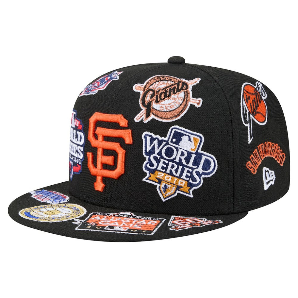 San Francisco Giants All Over 59FIFTY Fitted Hat Black | New Era
