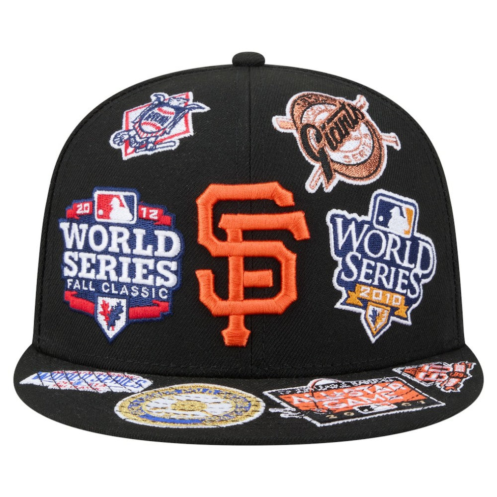 San Francisco Giants All Over 59FIFTY Fitted Hat Black | New Era
