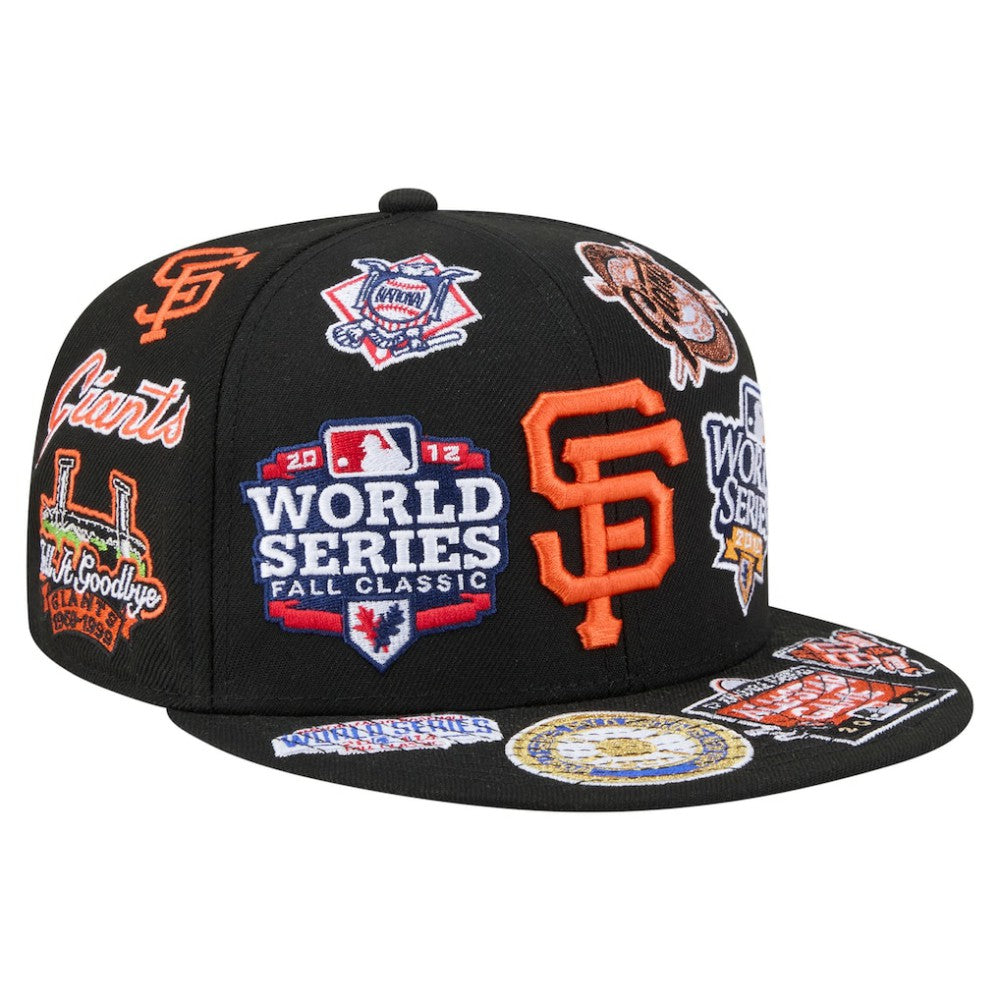 San Francisco Giants All Over 59FIFTY Fitted Hat Black | New Era
