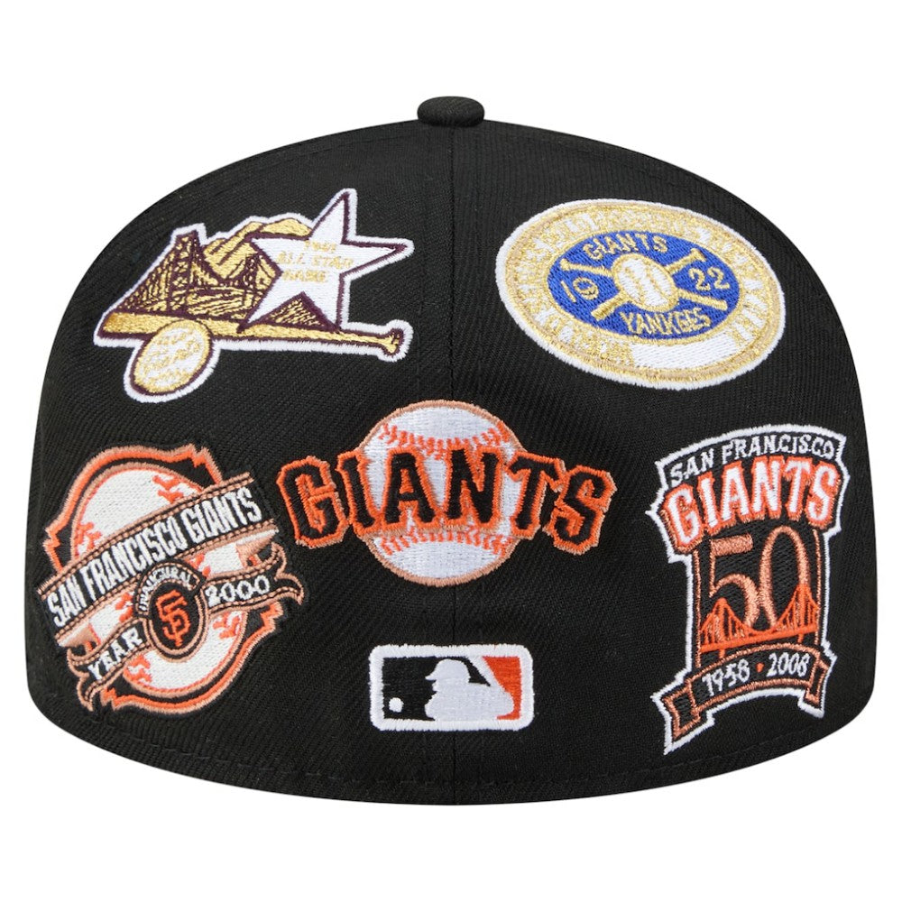San Francisco Giants All Over 59FIFTY Fitted Hat Black | New Era