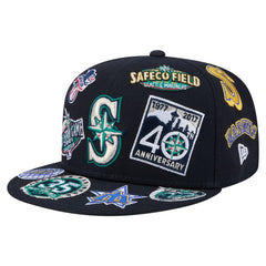 Seattle Mariners All Over 59FIFTY Fitted Hat Navy | New Era