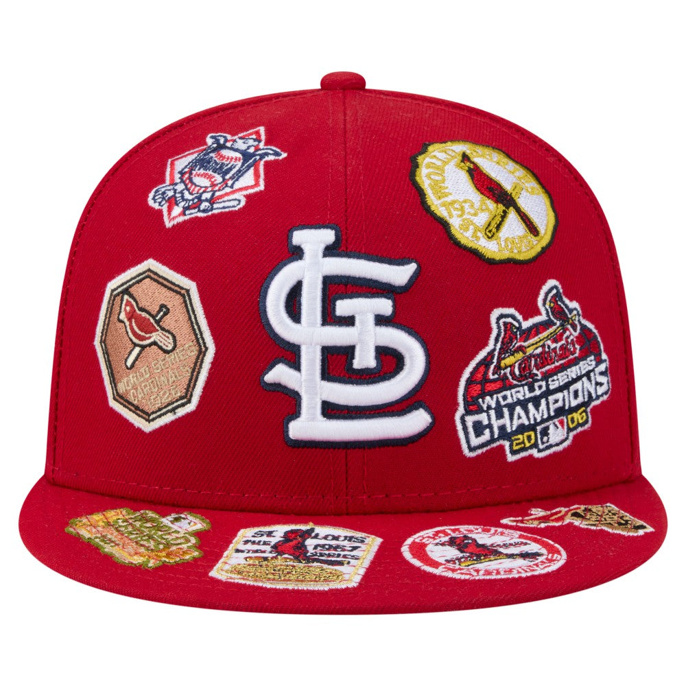 St. Louis Cardinals All Over 59FIFTY Fitted Hat Red | New Era