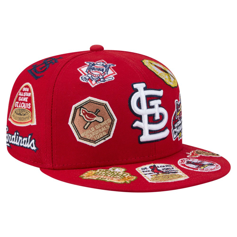 St. Louis Cardinals All Over 59FIFTY Fitted Hat Red | New Era