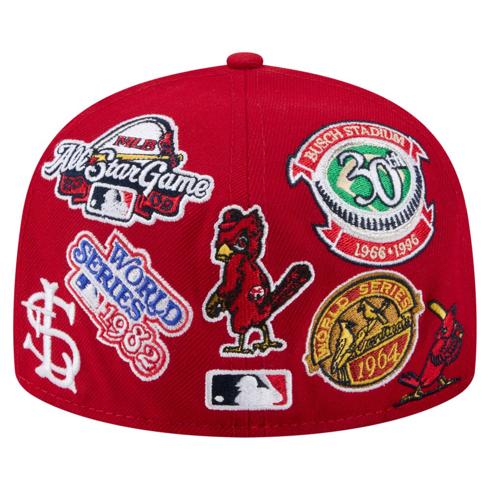 St. Louis Cardinals All Over 59FIFTY Fitted Hat Red | New Era